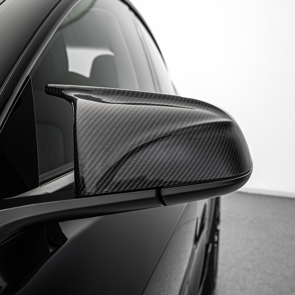 Mirror Cover in Carbon